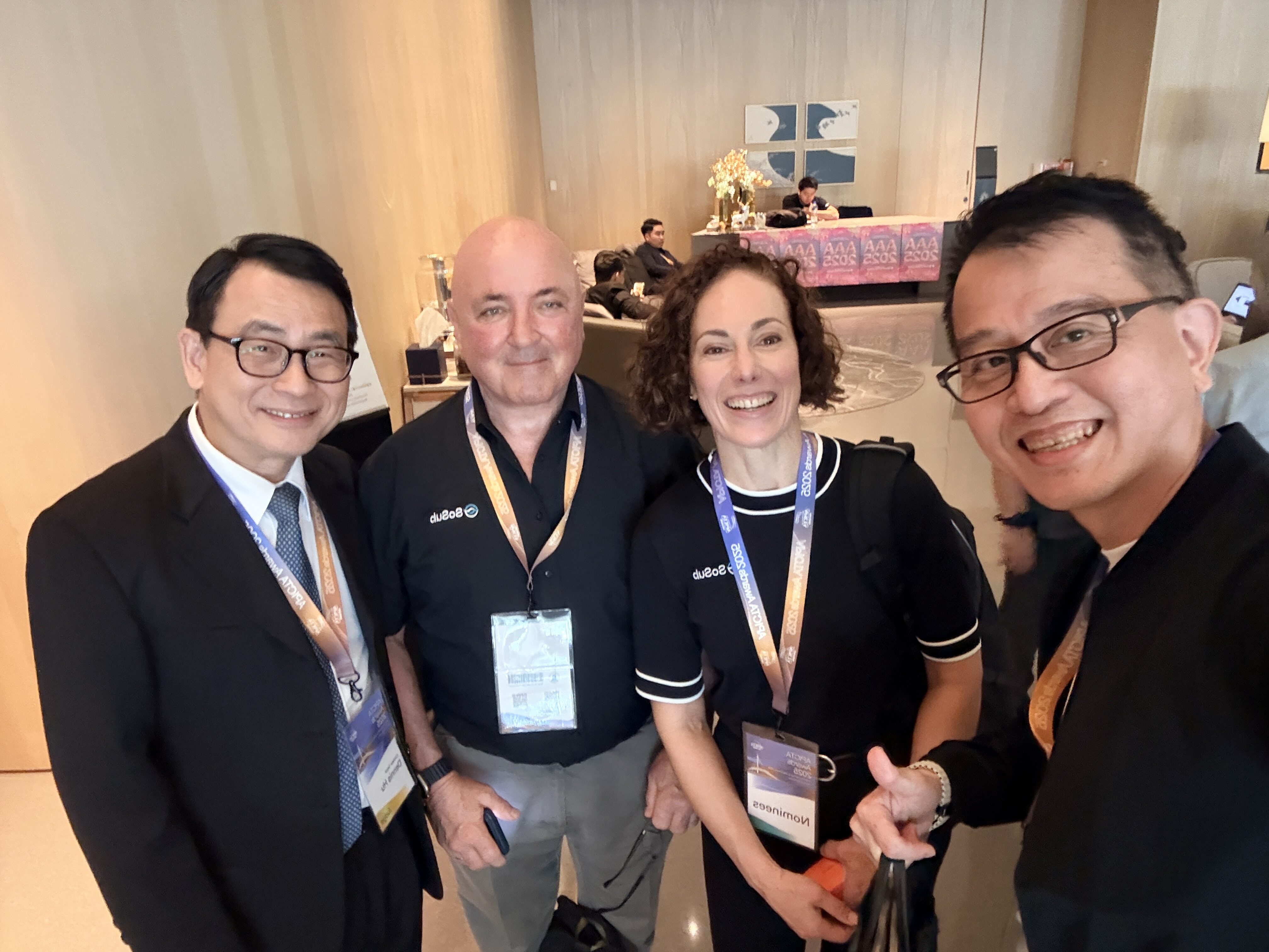 Jennifer and the Southern Subsea team at the Asia Pacific ICT Alliance (APICTA) Awards in Taiwan